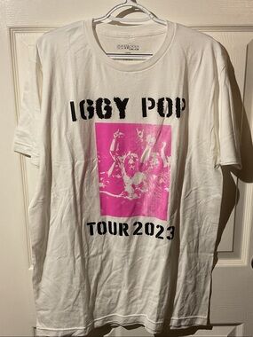 Iggy Pop White Tour 2023 Tee
